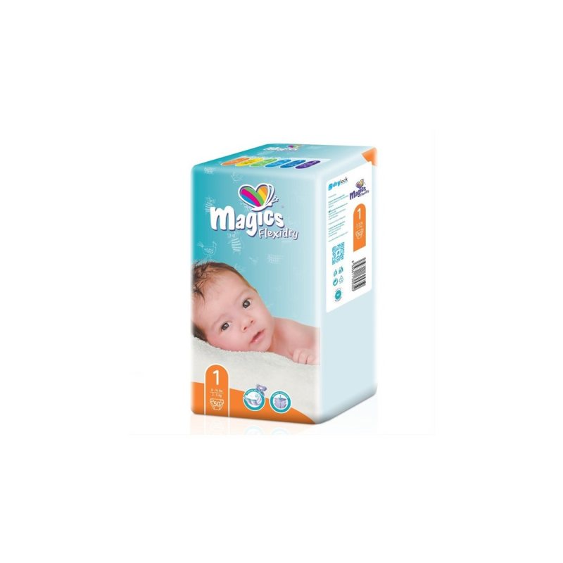 Sauskelnės vaik. MAGICS Flexidry Newborn (2-) N50, 5 kg