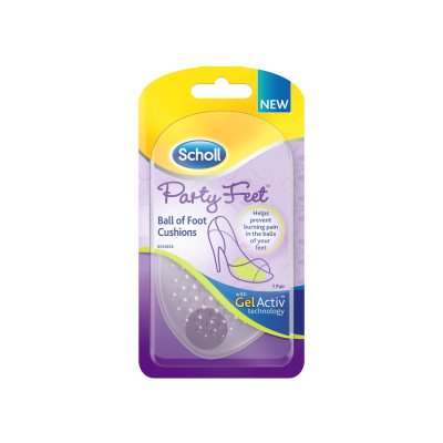 Scholl batų padų pagalvėlių įdėklai GelActiv Party Feet, 1 pora