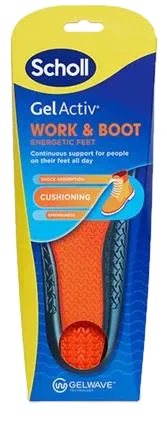 SCHOLL GelActiv Work&Boot (35,5-40,5 dydis) vidpadžiai, 1 pora