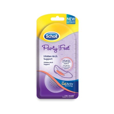 SCHOLL geliniai batų įdėklai pėdų skliautui paremti GelActiv Party Feet, 1 pora