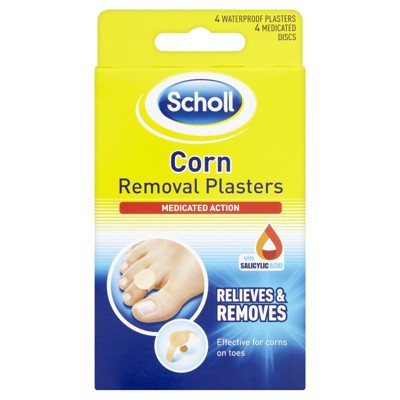 SCHOLL, nuospaudų šalinimo pleistrai kojų pirštams, 4 vnt
