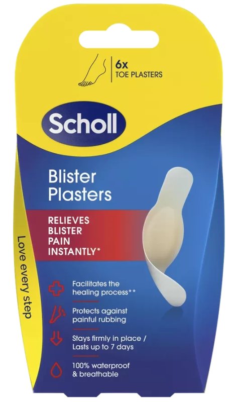 SCHOLL pleistrai pirštų pūslėms N6, 6 vnt
