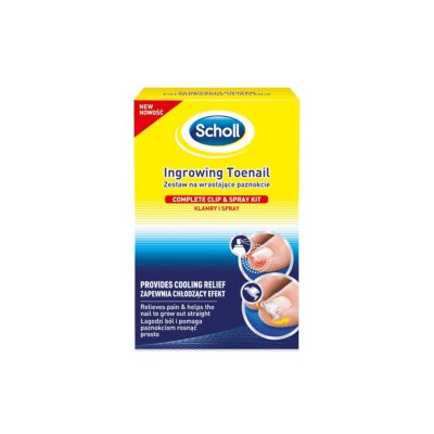 SCHOLL priemonė nuo kojų nagų įaugimo − universalus rinkinys: sąsagos ir purškalas N1