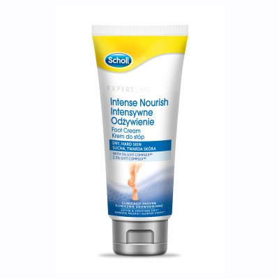 SCHOLL stipraus poveikio maitinamasis pėdų kremas su 5% UVIT Complex, 75 ml