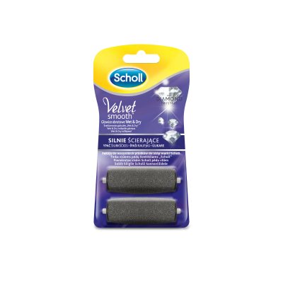 Scholl Velvet Smooth šveičiamosios galvutės su deimantų kristalais N2