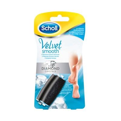SCHOLL vidutiniškai šiurkščios šveičiamosios galvutės su jūros mineralais VELVET SMOOTH WET & DRY N2