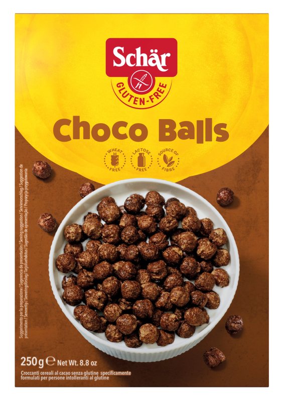 Schär CHOCO BALLS - šokoladiniai dribsniai be glitimo, 250 g