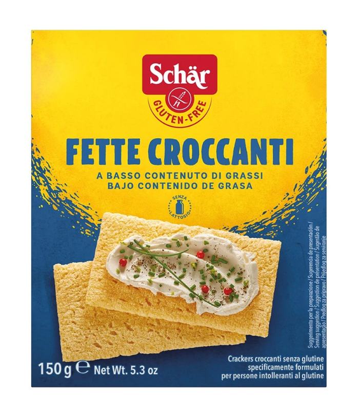 Schär FETTE CROCCANTI – traškios duonelės be glitimo, 150 g