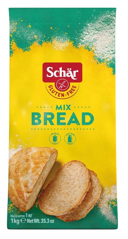 Schär MIX B – miltai be glitimo, mišinys duonai, 1 kg
