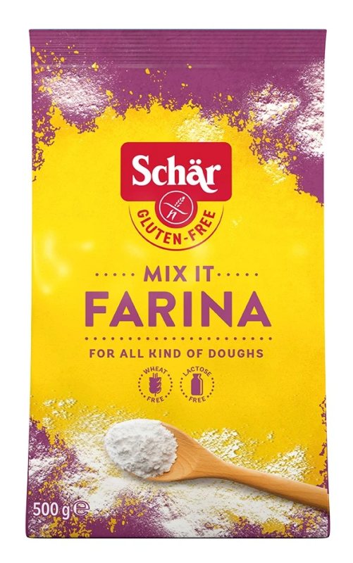 Schär MIX IT FARINA – miltai be glitimo, universalus mišinys, 500 g