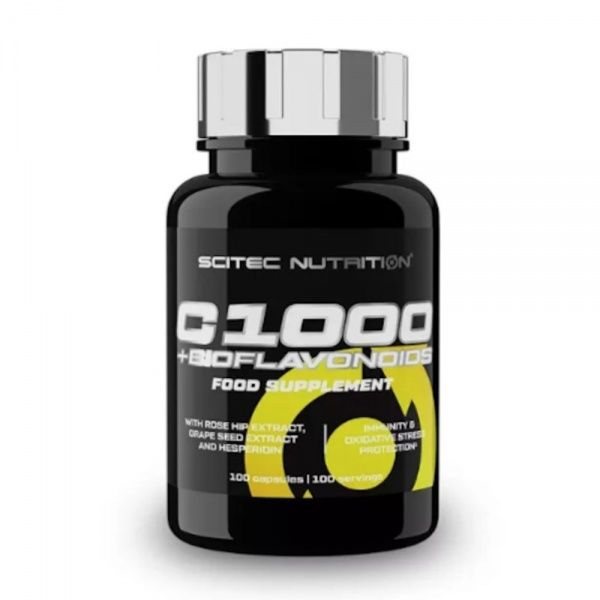 SCITEC maisto papildas C1000 + BIOFLAVONOID, 100 kaps.
