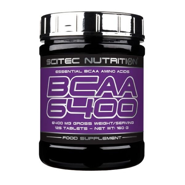 SCITEC NUTRITION maisto papildas aminorūgštys BCAA 6400, 125 tab.