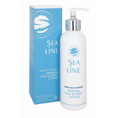 SEA LINE Dead Sea Treatment Mineralinis veido ir kūno losjonas, 200 ml