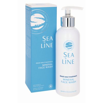 SEA LINE Dead Sea Treatment Mineralinis veido prausiklis, 200 ml