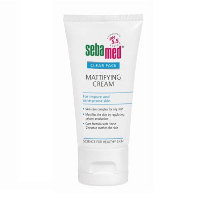 SEBAMED CLEAR FACE, matinio efekto kremas riebiai odai, 50 ml