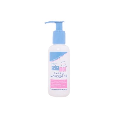 SEBAMED kūdikių raminamasis masažo aliejus (su dozatoriumi) BABY, 150 ml