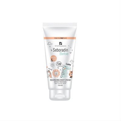 SEBORADIN BEBE 0+, maitinamasis kūno kremas vaikams, 200 ml