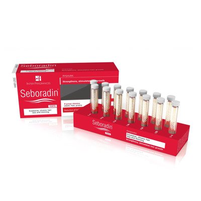 SEBORADIN FORTE, ampulės nuo ilgai trunkančio plaukų slinkimo, x 5,5 ml, 14 vnt