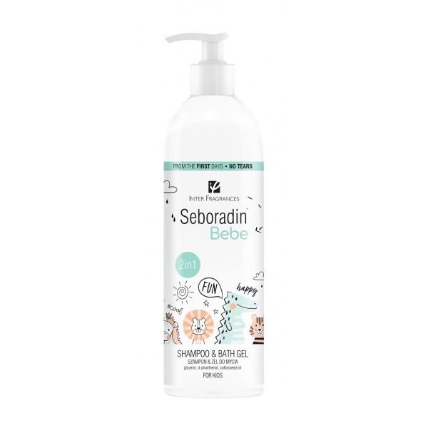 SEBORADIN šampūnas-dušo želė vaikams BEBE 2IN1, 0+ amžiaus, 500 ml