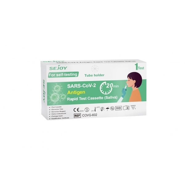SEJOY greitasis COVID antigeno testas iš seilių SARS-CoV-2, 1 vnt