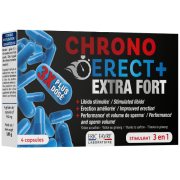 Seksualiniam aktyvumui, erekcijai ir energijai CHRONO ERECT EXTRA FORT, 4 kaps.