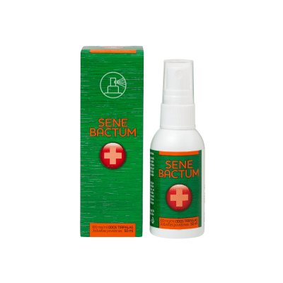 Senebactum 100 mg/ml odos tirpalas su purškalo pompa, 50 ml