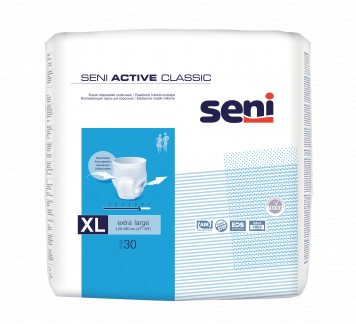SENI ACTIVE Classic EXTRA LARGE sauskelnės kelnaitės suaugusiems N30