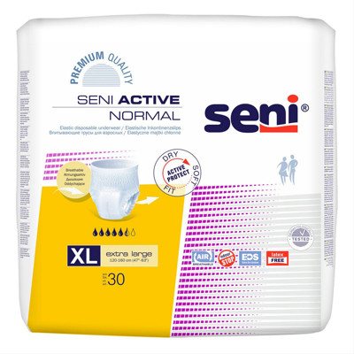 SENI ACTIVE NORMAL EXTRA LARGE, sauskelnės-kelnaitės, 30 vnt