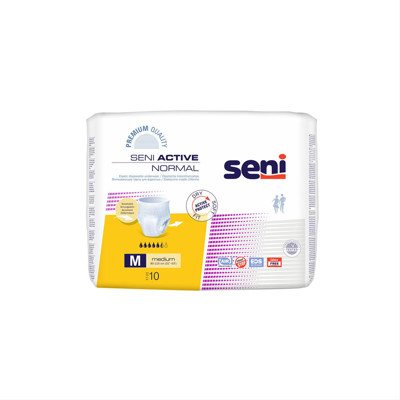 SENI ACTIVE NORMAL MEDIUM, sauskelnės-kelnaitės, 10 vnt