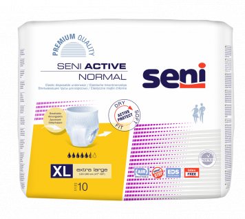 SENI ACTIVE Normal premium XL extra large sauskelnės kelnaitės suaugusiems N10