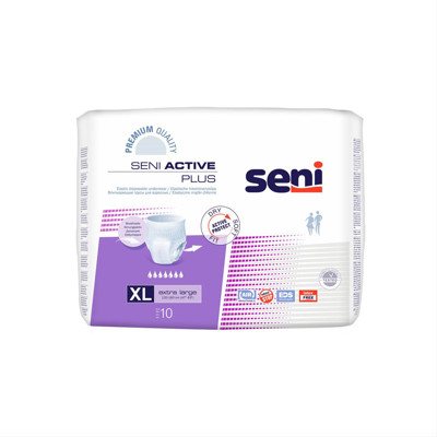 SENI ACTIVE PLUS EXTRA LARGE, sauskelnės-kelnaitės, 10 vnt