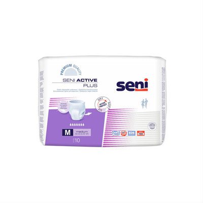 SENI ACTIVE PLUS MEDIUM, sauskelnės-kelnaitės, 10 vnt