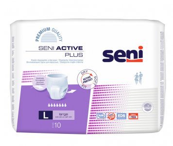 SENI ACTIVE Plus premium L large sauskelnės kelnaitės suaugusiems N10