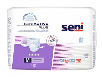 SENI ACTIVE Plus premium M medium sauskelnės kelnaitės suaugusiems N10
