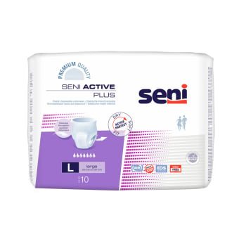 SENI ACTIVE sauskelnės-kelnaitės PLUS LARGE, 10 vnt