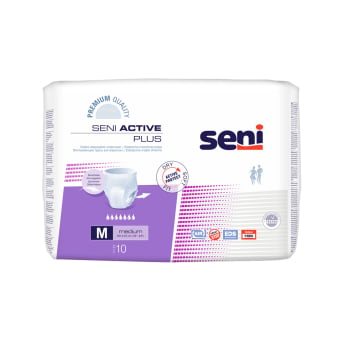 SENI ACTIVE sauskelnės-kelnaitės PLUS MEDIUM, 10 vnt