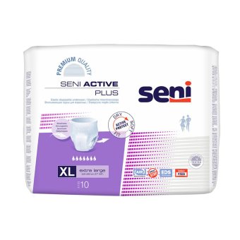 SENI ACTIVE sauskelnės-kelnaitės PLUS, XL dydis, 10 vnt