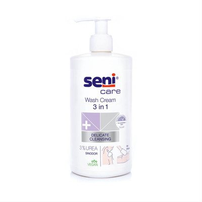 SENI CARE 3 IN 1, valomasis kremas su šlapalu, 500 ml