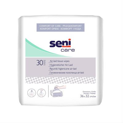 SENI CARE AIR LAID, higieniniai rankšluosčiai, 30 vnt