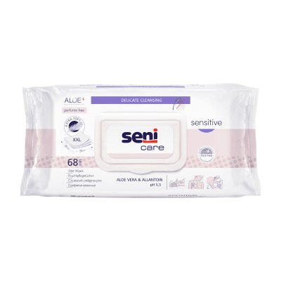SENI Care Sensitive drėgn. servetėlės N68