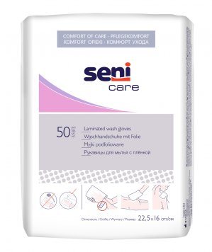 SENI CARE valymo pirštinės su apsaugine plėvele N50