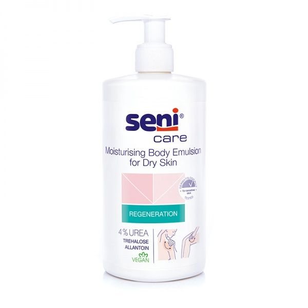 SENI emulsija sausai kūno odai su 4% šlapalo CARE, 500 ml