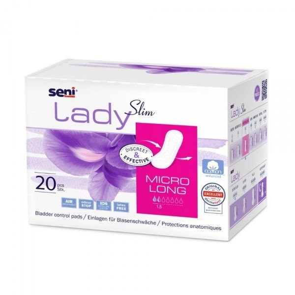 SENI įklotai LADY SLIM MICRO LONG, 20 vnt