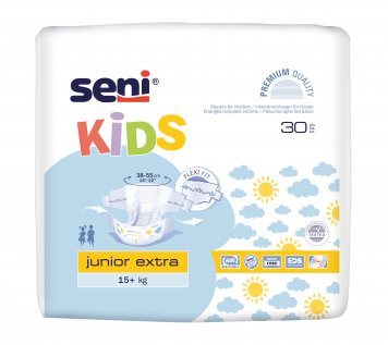 SENI KIDS JUNIOR EXTRA 15- sauskelnės vaikams N30, 30 kg