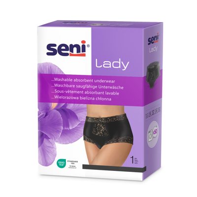 SENI LADY skalbiamos, sugeriančios kelnaitės moterims, M, juodos, 1 vnt
