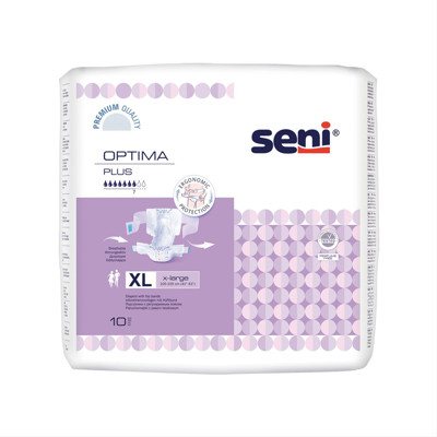 SENI OPTIMA PLUS EXTRA LARGE, sauskelnės, 10 vnt