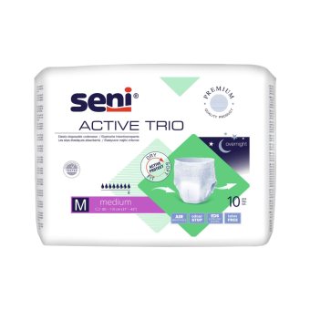 SENI sauskelnės-kelnaitės ACTIVE TRIO MEDIUM, 10 vnt
