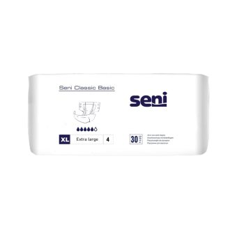 SENI sauskelnės suaugusiesiems CLASSIC BASIC, XL dydis, 30 vnt