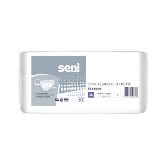 SENI sauskelnės suaugusiesiems CLASSIC PLUS HE, XL dydis, 30 vnt
