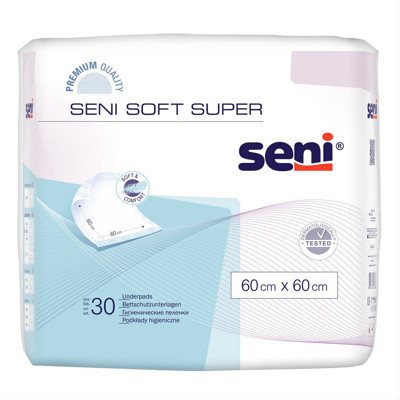 SENI SOFT SUPER, paklotai, x 60 cm, 30 vnt., 60 cm